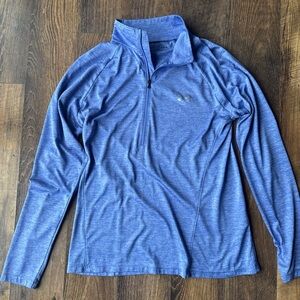 Under Armour Heathered Blue Long Sleeve Top